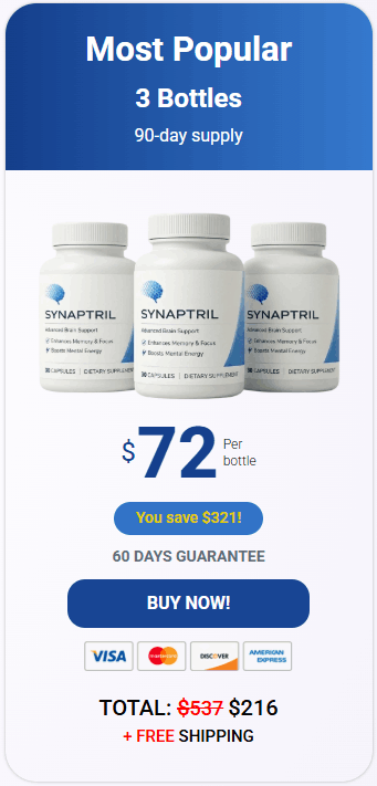 Buy Synaptril 3 Bottle